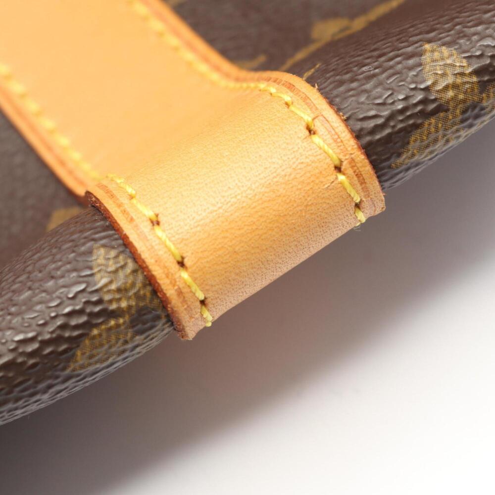 LOUIS VUITTON Authentic Brown Monogram Leather Keepall 60 Boston Bag - Picture 9 of 10